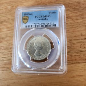 1960 Florin Coin PCGS Graded 